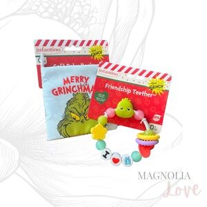 🎄 Infantino Grinch Friendship Teether Soft Baby Book Crinkle Book Christmas Gift